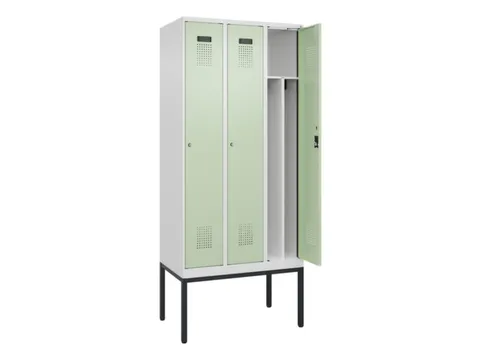 locker voor scheiding van kleding,HxBxD 2120x900x500mm,3vak