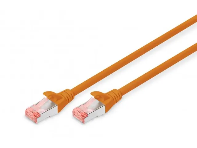CAT 6 S-FTP patchkabel Cu LSZH AWG 27/7 Lengte 1m Oranje