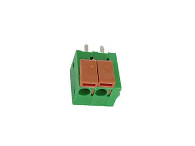 Schroefloze Connector, 2 Polen, Groen, Pitch = 5mm