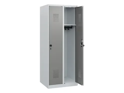 schoollocker,HxBxD 1530x600x500mm,2vak,vak B 300mm,draaigrendel