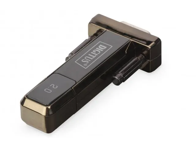 USB 2.0 naar serieel converter, DSUB 9M incl. USB A-kabel 80 cm