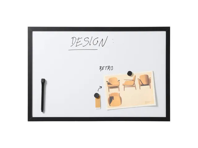 Whiteboard Naga 60 x 40 cm met zwarte omlijsting