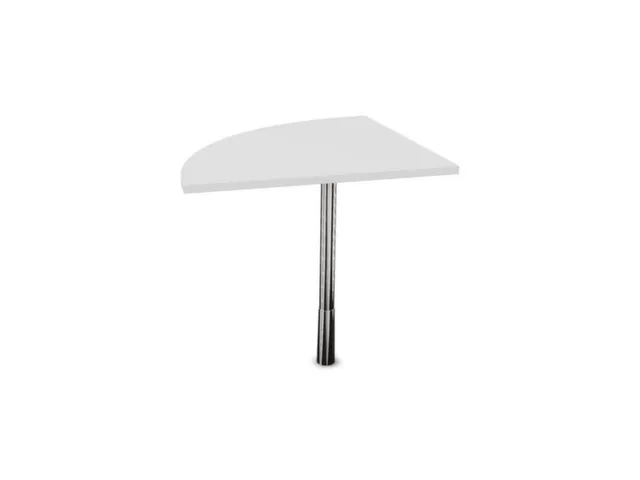 angle de liaison,90 °,HxlxP 720-840x800x800mm,rond,Bl-blanc