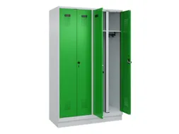 locker voor scheiding van kleding,HxBxD 1950x1200x500mm,4vak