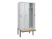locker voor scheiding van kleding,HxBxD 2120x900x815mm,3vak