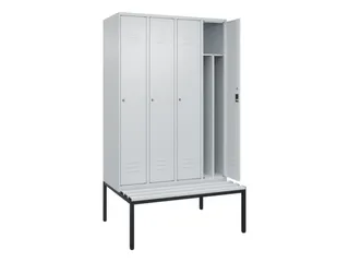 locker voor scheiding van kleding,HxBxD 2120x1200x815mm,4vak - 2