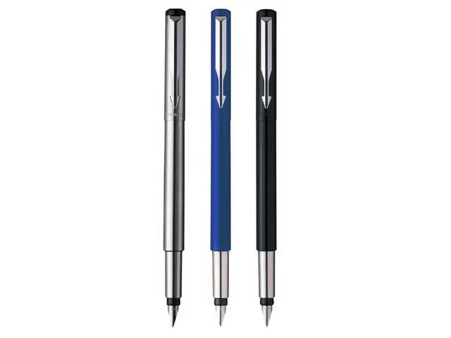 Vulpen Parker Vector stainless steel medium blister à 1 stuk