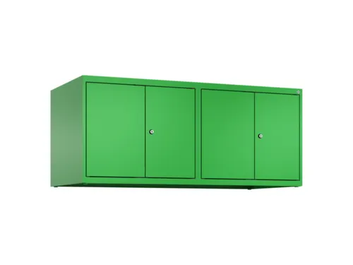 opzetkast,v. locker voor scheiding van kleding,4vak.,vak B 300mm