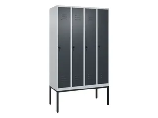 locker voor scheiding van kleding,HxBxD 2120x1200x500mm,4vak - 1