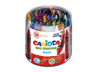 Waskrijtjes Carioca pot à 50 stuks kleuren - 1