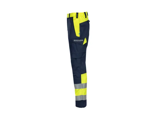 Sioen 103U ECO werkbroek Navi ARC Marine/Fluogeel maat 58