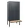 locker met bank,HxBxD 1950x900x815mm,3vak,vak B 300mm,draaigrendel