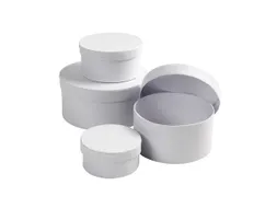 Doos Creativ Company rond Ø 8, 10, 12, 14cm, hoogte 4, 5, 6, 7cm 4 st