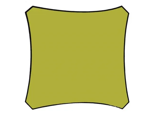 Voile solaire carré 5x5m Vert citron