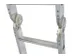 échelle pliante polyvalente,4x4 échelons,lisse L 4,7m,alu