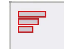 Magnetische Header A5 Rood set à 5 stuks
