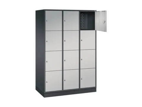 grootvolume-lockersysteem,HxBxD 1950x1220x600mm,3x4vakken,cil.-slot