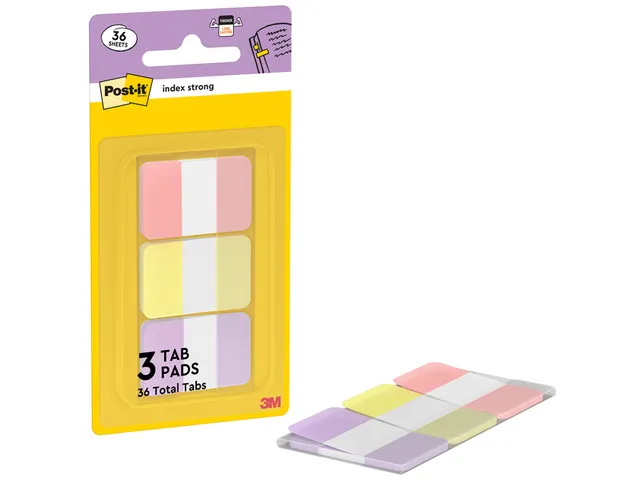 Indextabs Post-it 686-3SUN 25.4x38.1mm Strong