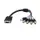 30 cm Coax HD15 VGA-naar-5 BNC RGBHV-monitorkabel - M/F