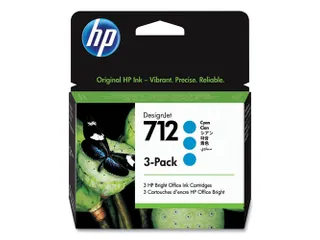 HP 712 3ED77A cyaan multipack 3 stuks - 1