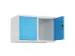 opzetkast,v. locker,2vak.,vak B 400mm,HxBxD 500x800x500mm,vleugeldeur