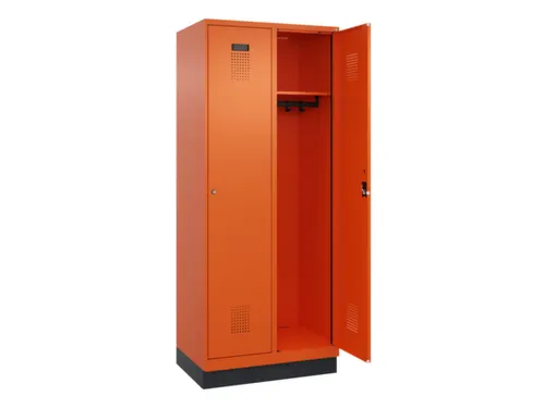 locker,HxBxD 1950x800x500mm,2vak,vak B 400mm,cil.-slot,sokkel