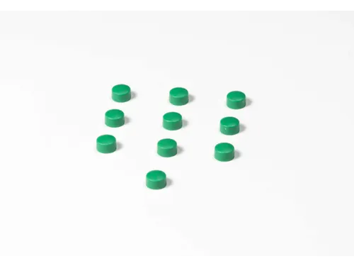 Memomagneten 10mm Groen 10 stuks