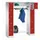 personeelsgarderobe draaigr. 1950x1500x500mm 2x5 vakken 300mm RAL3000