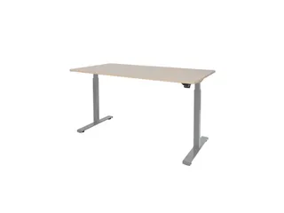 Dextro Basic Zit-sta Bureau Elektrisch 180x80 Lindberg Eiken 25mm Alu - 1