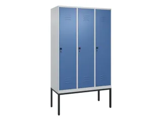 locker,HxBxD 2120x1200x500mm,3vak,vak B 400mm,draaigrendel - 1
