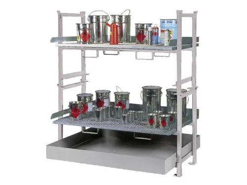 Complete Aanbieding Stapelframes 2x Rooster Opvangbak Verzinkt
