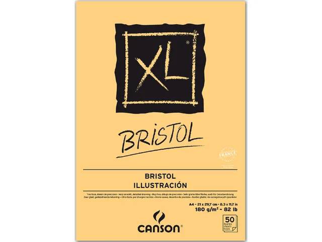 Bristolpapier Canson XL Bristol 50vel 180gr A4 extra wit