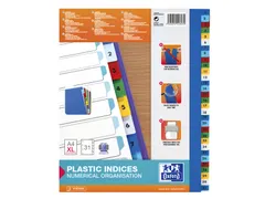Tabbladen Oxford A4+ 11-gaats 1-31 PP kleur