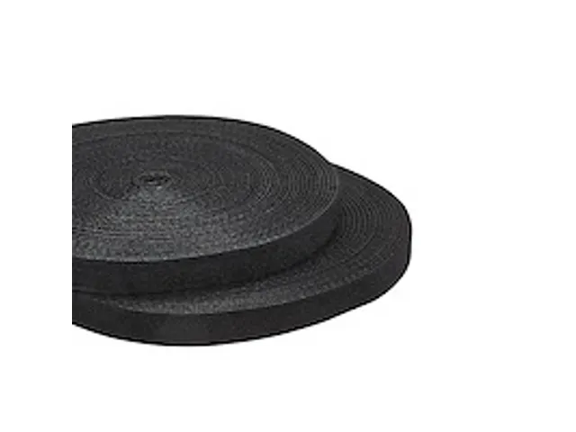 30m Bulk Rol Klittenband herbruikbaar zwart op maat te knippen