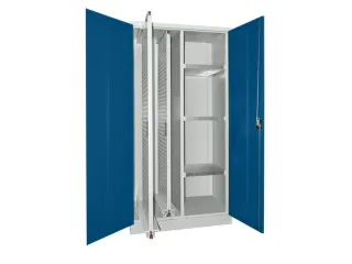 verticale kast,HxBxD 1950x1000x600mm,RAL7035,front RAL5010 - 1