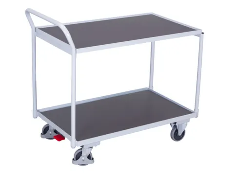 tafelwagen,draagverm. 250kg,2etage(s),laadvl. LxB 985x590mm,houtetage