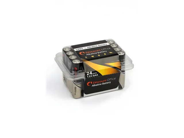 Pile DiscountOffice alcaline AAA 24 pièces