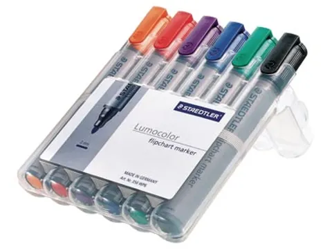 Staedtler Merkstift Lumocolor 6 Stuks