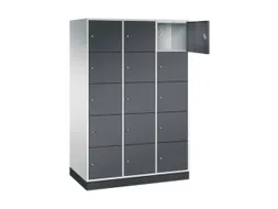 grootvolume-lockersysteem,RAL 7035/RAL 7021,HxBxD 1950x1220x600mm