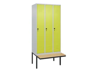 locker voor scheiding van kleding,HxBxD 2120x900x815mm,3vak - 1