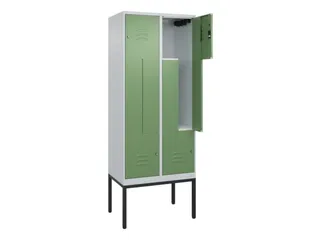 Z-garderobekast,HxBxD 2120x800x500mm,vak B 200/400mm,cil.-slot - 2