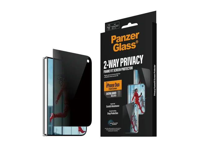 PanzerGlass Privacy Front Screen Protector iPhone Duo | FRAME FIT w