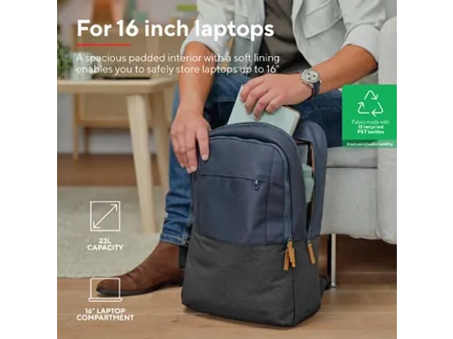Laptoptas Rugzak 16 Inch Lisboa Blauw