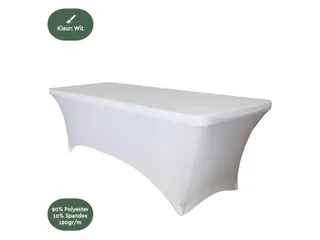 Tafelrok BRASQ 183x76x74cm wit - 4
