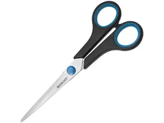 Schaar Westcott Easy Grip 18cm RVS, soft grip in zak