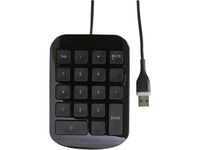Numeriek Toetsenblok, Bekabeld, USB, Zwart