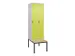 locker voor scheiding van kleding,HxBxD 2120x600x815mm,2vak