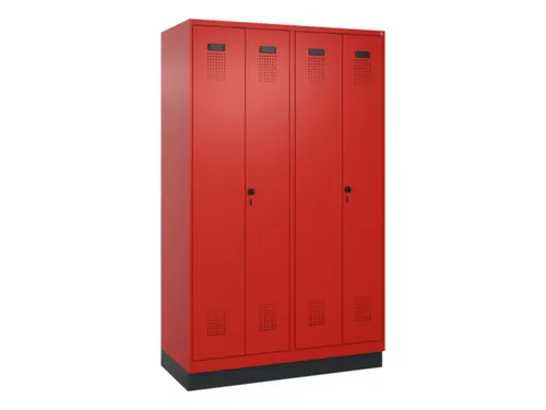 locker voor scheiding van kleding,HxBxD 1950x1200x500mm,4vak