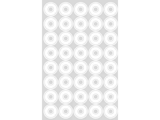 Oeillets de renforcement Zweckform 13mm blanc 160 etiquettes