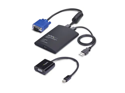 Draagbare Laptop Crash Cart Adapter, USB/VGA/Mini DisplayPort KVM Cons